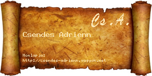 Csendes Adrienn névjegykártya